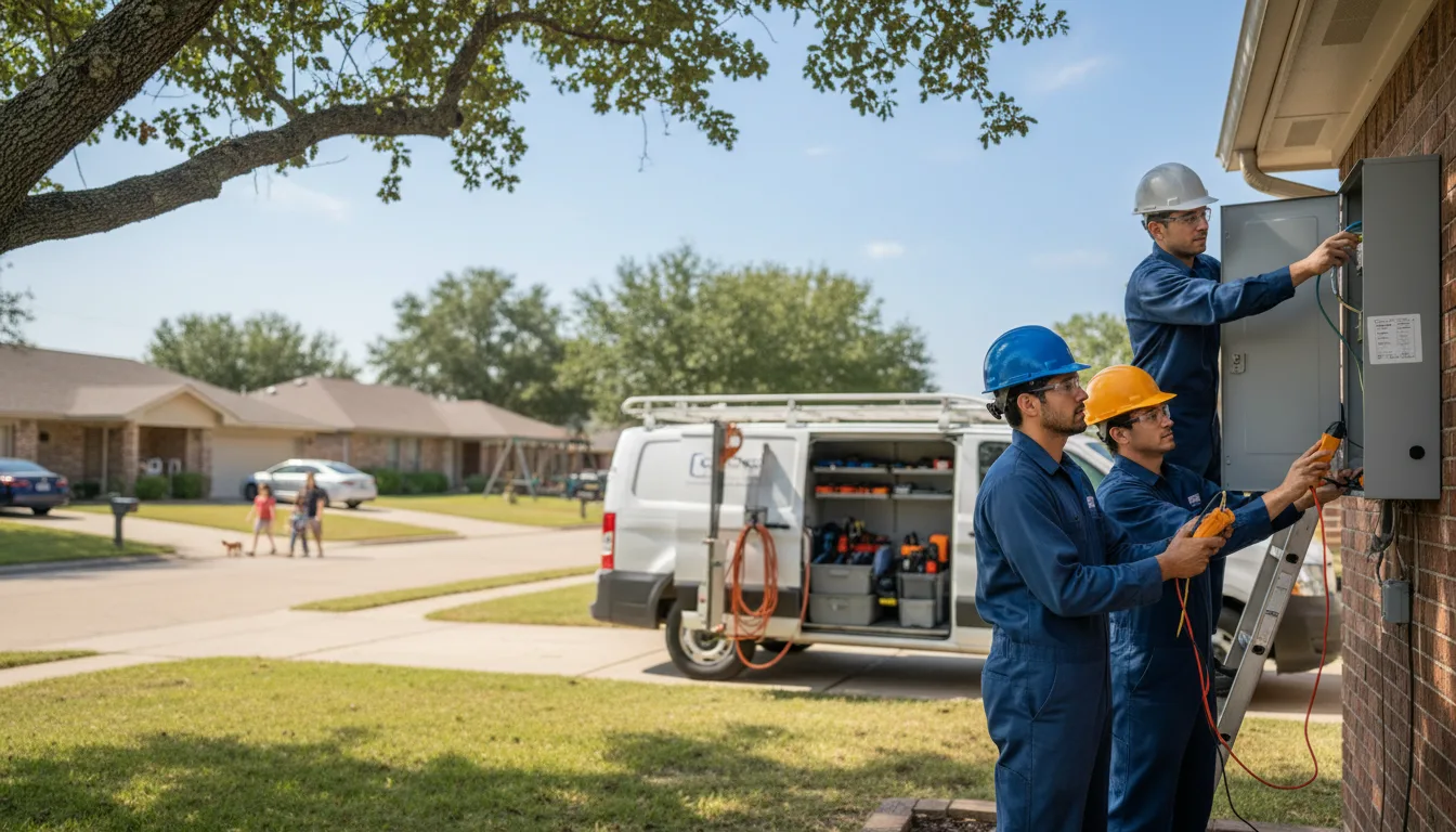 Certified electrician providing emergency electrical services in Bretz, WV